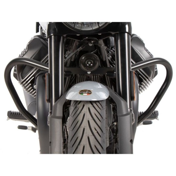 Barras de protección del motor negra para Moto Guzzi V7 Stone (2025-)