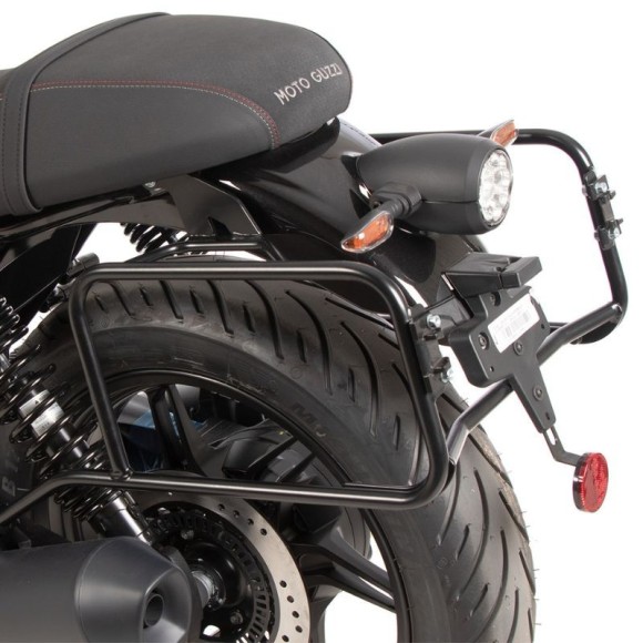 Soporte lateral permanente negro Hepco-Becker para Moto Guzzi V7 Stone (2025-)