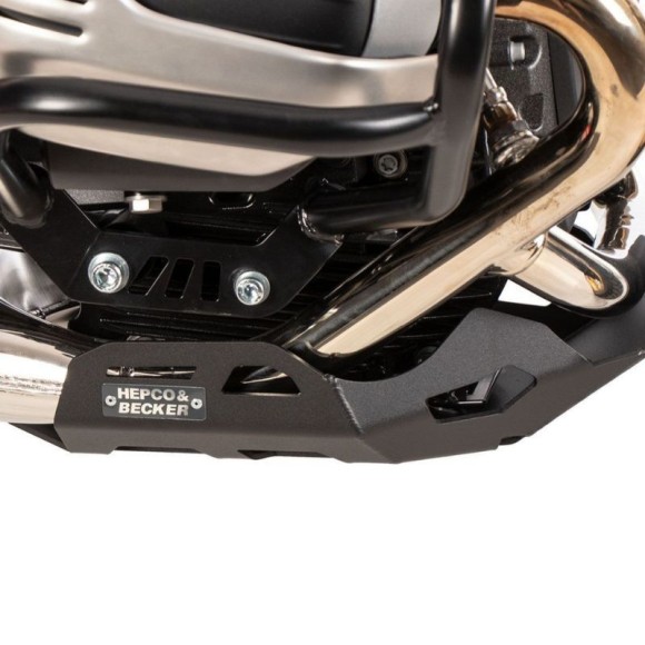 Placa protectora de motor Hepco & Becker | Cubrecárter aluminio moto