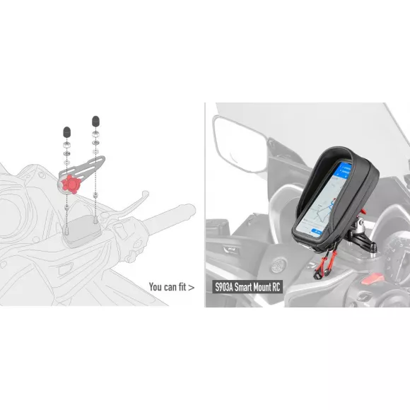 01VKIT Kit tornillerÃ­a especifÃ­co para soporte universal smartphone S903A de Givi