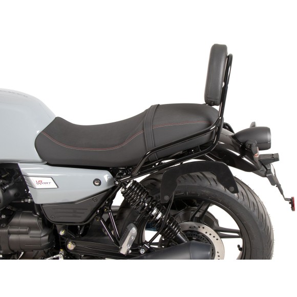 Respaldo Moto Guzzi V7 Sport 2025 negro pasajero Hepco Becker