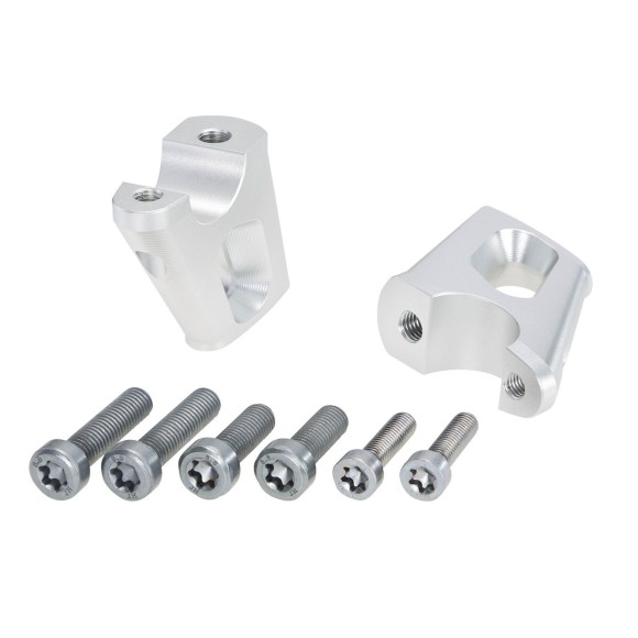 Elevadores manillar BMW R nineT 2014-2016 25mm plata