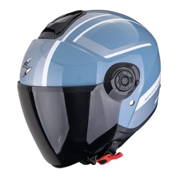 Casco Scorpion EXO City II Cosmos Azul-Plata Jet