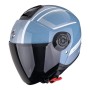 Casco Scorpion EXO City II Cosmos Azul-Plata Jet