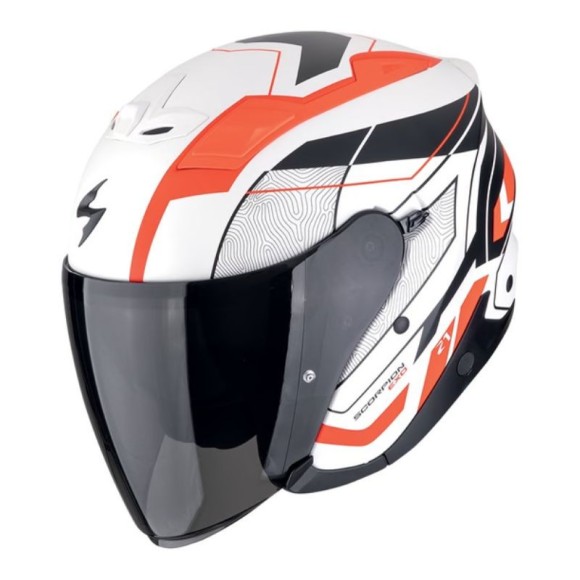 Casco Scorpion EXO Z1 Vue | Blanco- Rojo-Negro