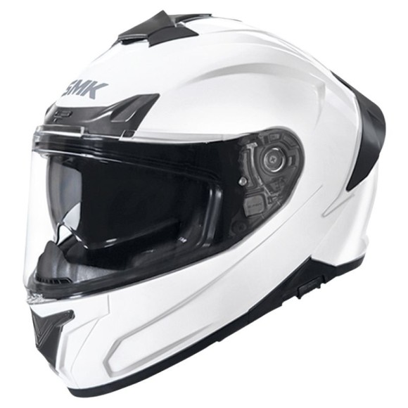 Casco SMK Typhoon Blanco Brillo Integral