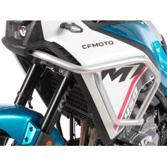 Barras depósito CF Moto 450 MT plateadas Hepco Becker