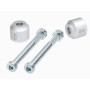 Elevadores manillar BMW G310GS 25mm plata Hepco Becker