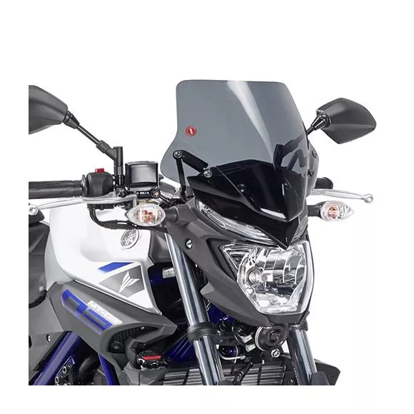 Parabrisas especÃ­fico, ahumado 28 x 38 cms (altura X ancho ) para Yamaha MT-03 (16-18)