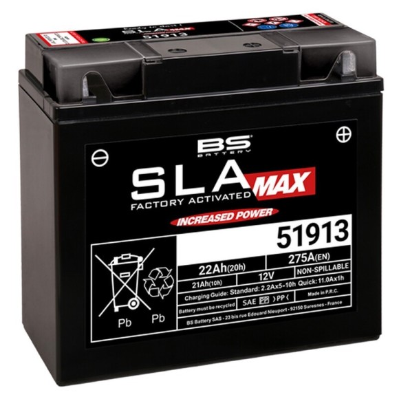 Batería BS Battery SLA MAX 51913 AGM Sellada