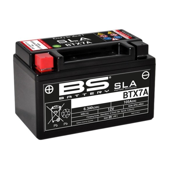 Batería moto BS BATTERY SLA BTX7A (FA)