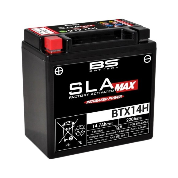 Batería moto BS BATTERY SLA MAX BTX14H (FA)