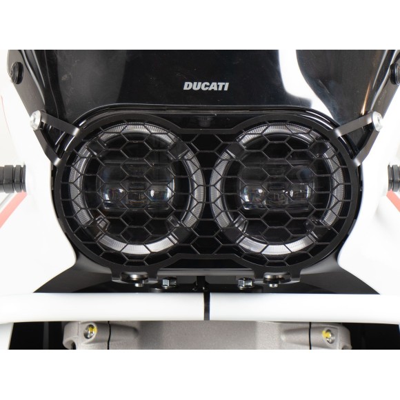 Protector de faros negro para Ducati DesertX (2022-) Hepco&Becker