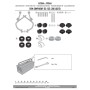 Kit de fijacion para montaje de cupula GIVI A7054 en modelos  SYM SYMPHONY