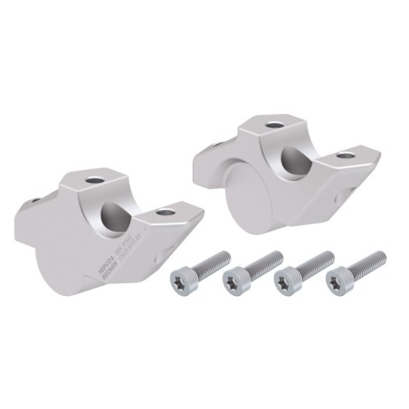 Elevador manillar plata 30mm BMW F 900 XR | Hepco&Becker
