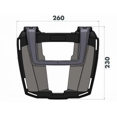 Portaequipajes Easyrack CF Moto 450 MT 2024 Hepco Becker