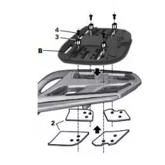 FIJACION TOP MASTER SHAD BWM K1600GT + R1200RT