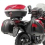 Specific rear MONOKEY case adapter for Honda Transalp 700 XLV (2008-2013) by Givi