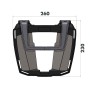 Easyrack rear bracket in black for BMW G310GS (2017-) from Hepco&Becker