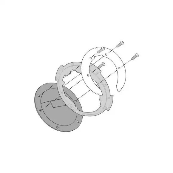Metal adapter kit Givi tank bags Tanlock for BMW R 1200 RT