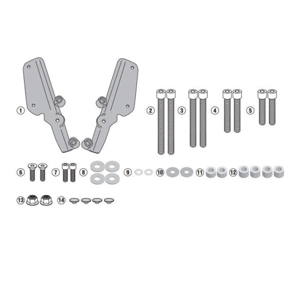Givi rear adapter for KTM 390 Adventure