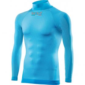 Camiseta Interior Manga Larga / Cuello Alto TS3 Carbon Underwear® de Sixs - Azul claro