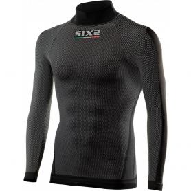 Camiseta Interior Manga Larga / Cuello Alto TS3 Carbon Underwear®  de Sixs - Carbono