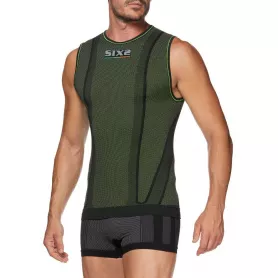 Camiseta Tecnica sin mangas Carbon Underwear® SMX - Verde oscuro