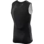 Net sleeveless T-shirt