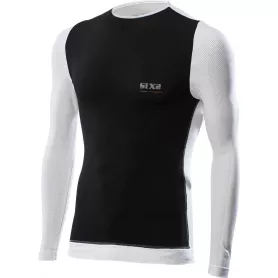 Camiseta Tecnica Cuello Redondo / Mangas Largas Windshell Carbon Underwear® TS6 - Blanco