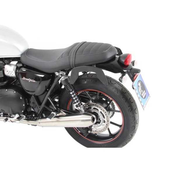 C-Bow pannier rack for Triumph Street Twin (2016-2020) - Black