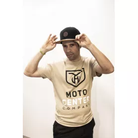 Camiseta Hombre MotoCenter Company - Beige