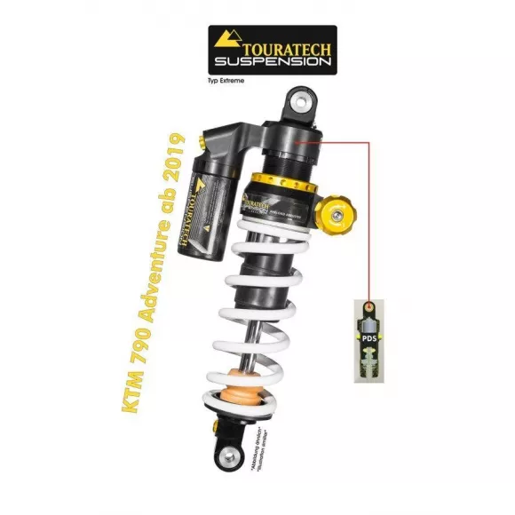 Amortiguador Trasero "Extreme" Touratech Suspension para KTM 790 Adventure / R (2019-)