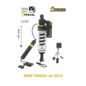 Amortiguador de Reducción -25mm DDA / Plug & Travel de Touratech Suspension para BMW F850GS (2018-) / F850GS Adventure (2019-)