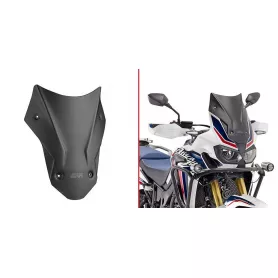 Cúpula GIVI (opaca negro) para CRF1000L Africa Twin (16)