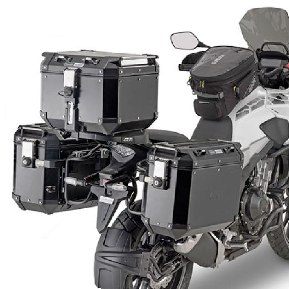 Portamaletas Lateral PL One-Fit para maletas Trekker Outback Monokey® Givi para Honda CB 500 X (2019) - Tienda MotoCenter