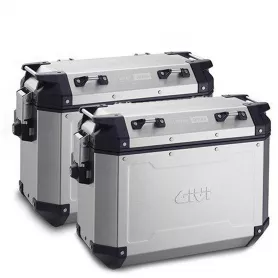 Juego de Maletas laterales Trekker Outback de Givi - Silver