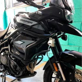 Barras de protección superior "Solid" para Triumph Tiger 850 Sport (2021-) - Negro