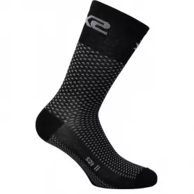 Short Logo Socks by SIXS - Carbon