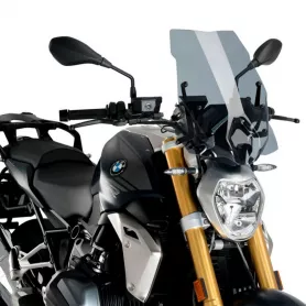 Puig New Generation Touring Windshield Windscreen for BMW R 1250 R (2019-) without original bracket - Ahumado claro