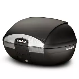 Topcase SH45 en negro con capacidad para dos cascos de Shad