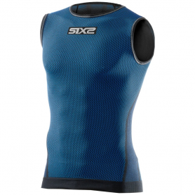 Camiseta Tecnica sin mangas Carbon Underwear® SMX - Azul oscuro