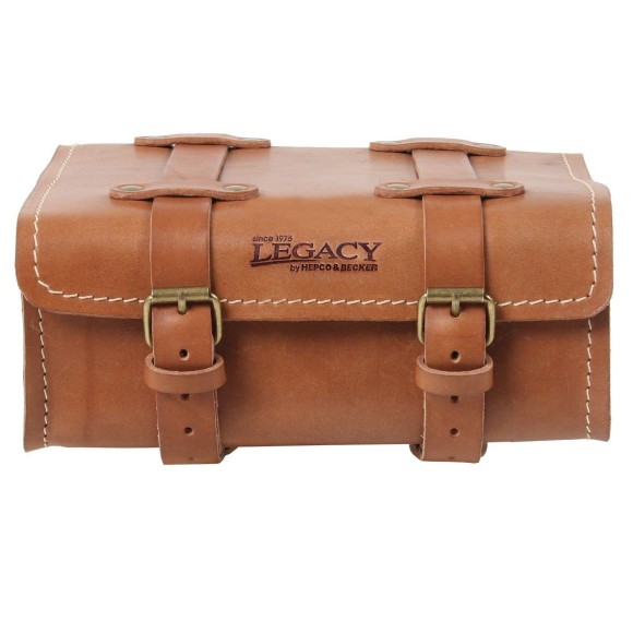 Bolsa trasera LEGACY de cuero  - negro de Hepco-Becker