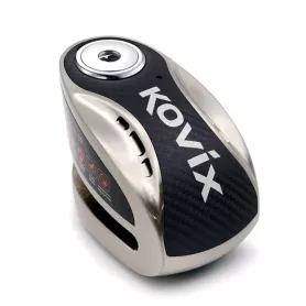 Candado disco moto KOVIX con alarma KNX6 - Gris