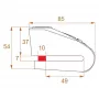 Motorcycle disc lock KOVIX with alarm KAL10