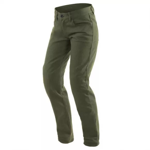 Pantalón Moto Dainese Casual Slim Lady - Verde Oliva