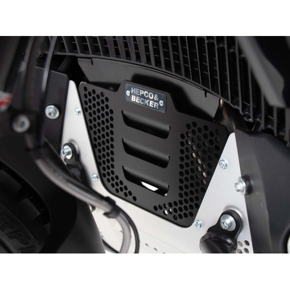 Chapa adicional negra para placa de protección de motor original KTM 890 Adventure / R / Rally (2021-2022)