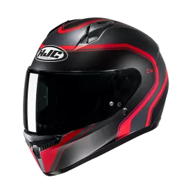 Casco Integral HJC C10 Elie - Negro-Rojo