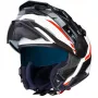 Casco modular Trail Nexx X.Vilijord Continental Negro/Blanco/Rojo