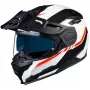 Casco modular Trail Nexx X.Vilijord Continental Negro/Blanco/Rojo